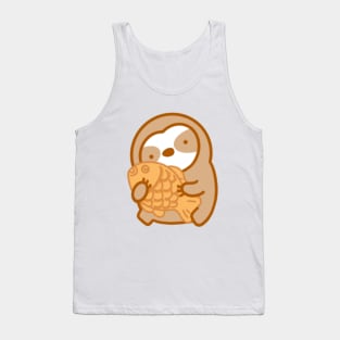 Cute Taiyaki Bungeoppang Sloth Tank Top